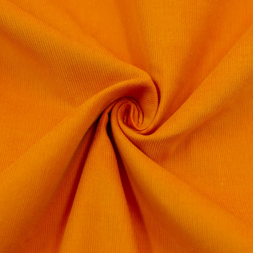 Tela de pana amarilla de 55 pulgadas y 140gsm, tejido de costura de pana de algodón de Color para ropa a puerta, venta al por mayor