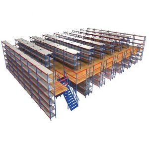 Peterack Storage Equipment Mezzanine Racking Pallet Racking Systems Attic Loft Rack Platform Adjustable Metal Rack - Product Image 1