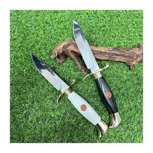 Olağanüstü rusya tasarım 440C çelik sabit bıçak bıçak cilalı av bıçağı ile deri kılıf ile hayatta kalma bıçağı - Product Image 1