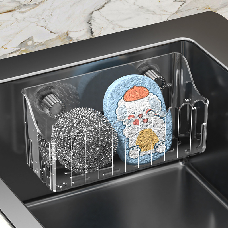 Rectangular drain rack - translucent black