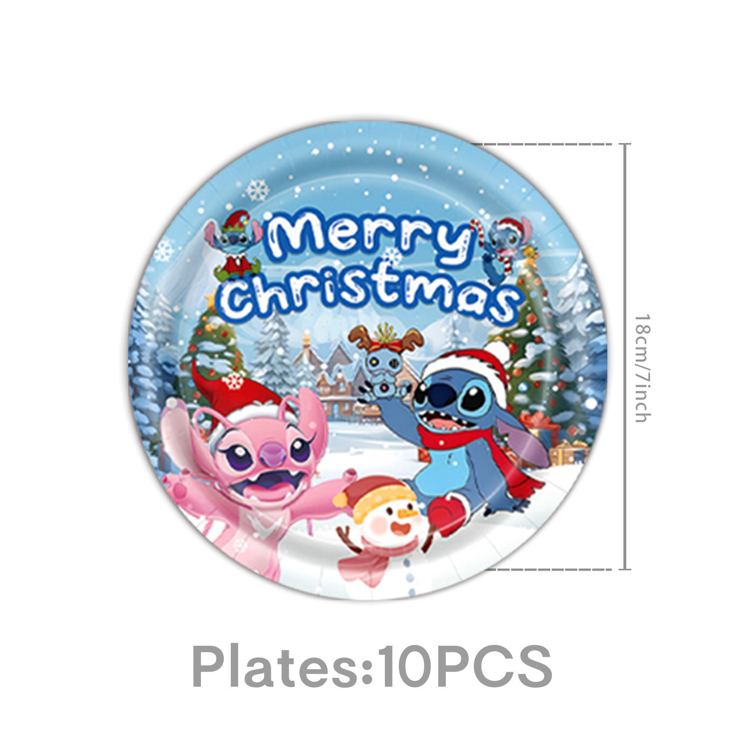 10pcs 7 pouces plaques