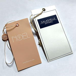 WD-Clothing Labels Tela de algodón para ropa Etiquetas colgantes personalizadas String Loop Etiquetas colgantes personalizadas para ropa Marca con logotipo - Product Image 2