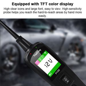 Probador de circuito automotriz de 2m/10m, circuito de potencia de sonda de Kit, probador de voltaje/resistente para coche, componente de herramienta de diagnóstico de 12/24V - Product Image 2