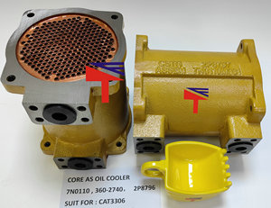 Machinery Parts Made in China Oil Cooler 360-2740 2P8796 <strong>7N0110</strong> for 3306 3306B 3304B 3304 Wheel Loader 966F Buildozer D7G - Product Image 3