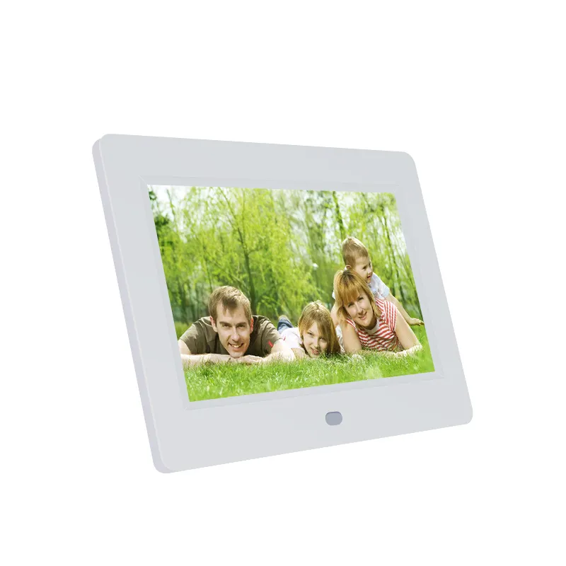छोटे आकार 7 इंच gif डिजिटल चित्र फोटो फ्रेम का उपयोग के लिए ब्लू टूथ विज्ञापन पाश