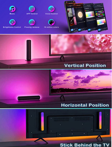 แสงบรรยากาศอัจฉริยะ Alexa Wifi LED Light Bar หรี่แสงได้,ไฟภาพเปลี่ยนสี RGB สีขาวทำงานร่วมกับ Alexa Google Home - Product Image 5