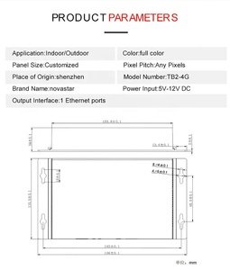 Video prozessor der Novastar TB2-Serie Kosten günstiger LED-Bildschirm controller mit synchroner/asynchroner Sende box - Product Image 5