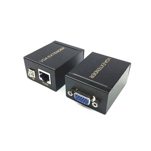 VGA扩展器60m VGA至RJ45信号扩展器放大器转换器，通过CAT-5E/6以太网电缆发射器和接收器 - Product Image 4
