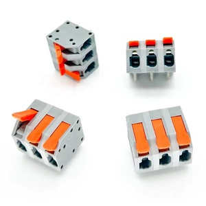 Custom Colorful 2604 5.0mm Pitch <strong>Spring</strong> <strong>Terminal</strong> <strong>Blocks</strong> DG2204R-5.0 <strong>Push</strong> in Wire Cage PCB Connector <strong>Terminal</strong> for PCL Power - Product Image 6