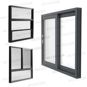 Balkon sürgülü pencereler 3 parça sürgülü pencereler mutfak 4x4 sürgülü pencereler sürgülü böcek ekranları - Product Image 1