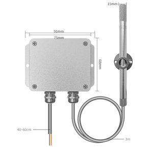 <strong>Temperature</strong> and Humidity Transmitter RS485 4-20mA 0~10v <strong>Sensor</strong> Wall Mounted Probe Type High Quality Aluminum <strong>External</strong> <strong>Sensor</strong> - Product Image 5