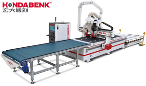 Enrutador CNC de alimentación automática HONDABENK, precio competitivo de fábrica de China, máquina CNC de descarga de carga automática para enrutadores de madera - Product Image 5