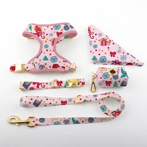 Cetak Natal Harness anjing reversibel berjalan desainer terbaik Harness hewan peliharaan untuk Ekstra Kecil Sedang besar XL anjing Plus anjing kecil - Product Image 2