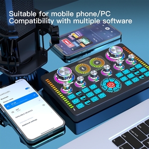 Hot Popular Q7 Live Sound Card Professional DSP Multi Function Live Streaming <strong>Recording</strong> Audio Mixer Audio Sound Card Mixer - Product Image 6