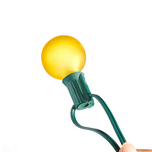 Outdoor Garden Umbrella Globe G40 Patio <strong>String</strong> <strong>Lights</strong> with 25 <strong>Multi</strong> <strong>Color</strong> Globe Bulbs <strong>String</strong> <strong>Lights</strong> for Patio Backyard Deck Tree - Product Image 2