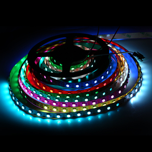 Волшебная Светодиодная лента 5050 RGB DC5V светодиодная веревочная лампа WS2812B программируемая лента комплект 300 светодиодов 5 м с голосовым управлением - Product Image 1