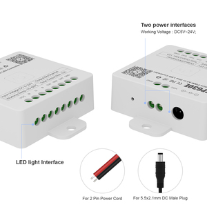 Controlador de música de diente azul SP630E todo en uno, tiras LED, controlador LED PWW de 5 canales, 12V PWM, Control de aplicación Android/iOS, LED de diente azul - Product Image 5