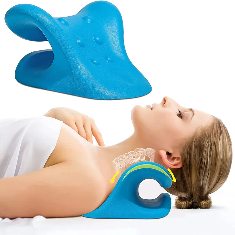 Neck and Shoulder Relaxer Comfortable Therapy Pillow Neck Cervical Traction Device Spine Alignment Chiropractic pillow