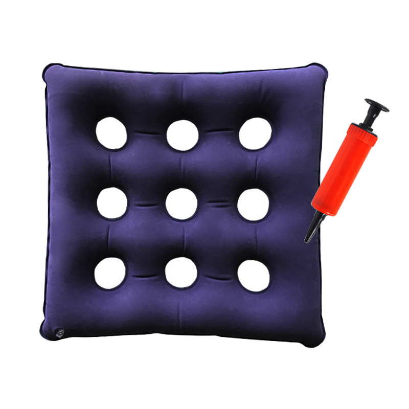 Nine-hole flocked square mat