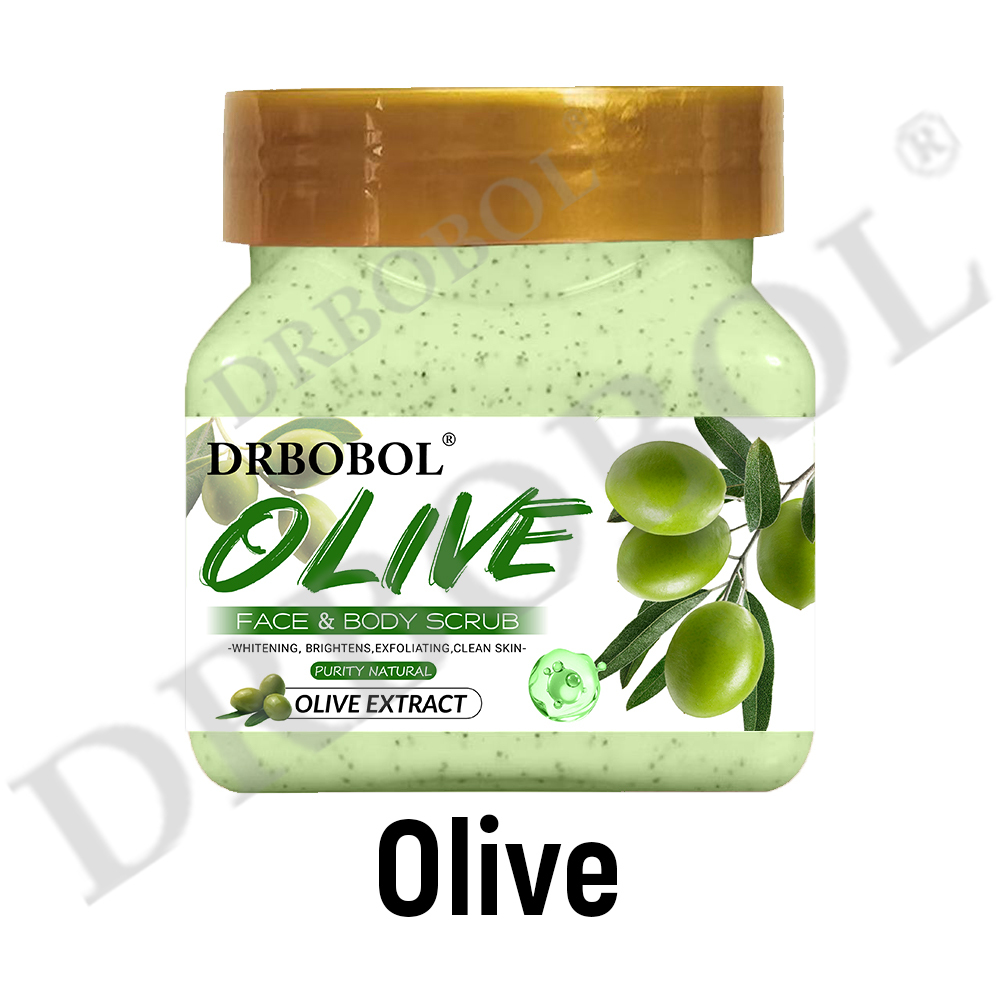 Exfoliante corporal de crema de oliva 350 g (versión en inglés)