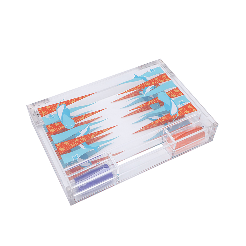 Clear with colour printing