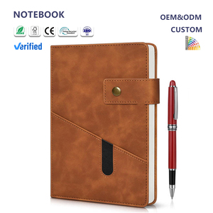 Biểu tượng tùy chỉnh PU da Bìa undated chương trình nghị sự máy tính xách tay - Product Image 1