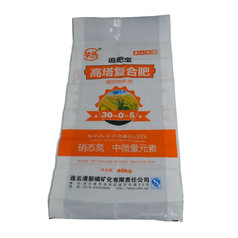 Penjualan pabrik kantong tepung putih Polipropilena kualitas tinggi kantong kemasan 100KG tas tenun PP