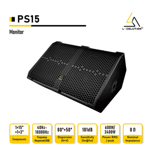 Цифровой усилитель Lsolution PS15 с DSP активным монитором, стабильная сценическая производительность, четкий вокал - Product Image 4