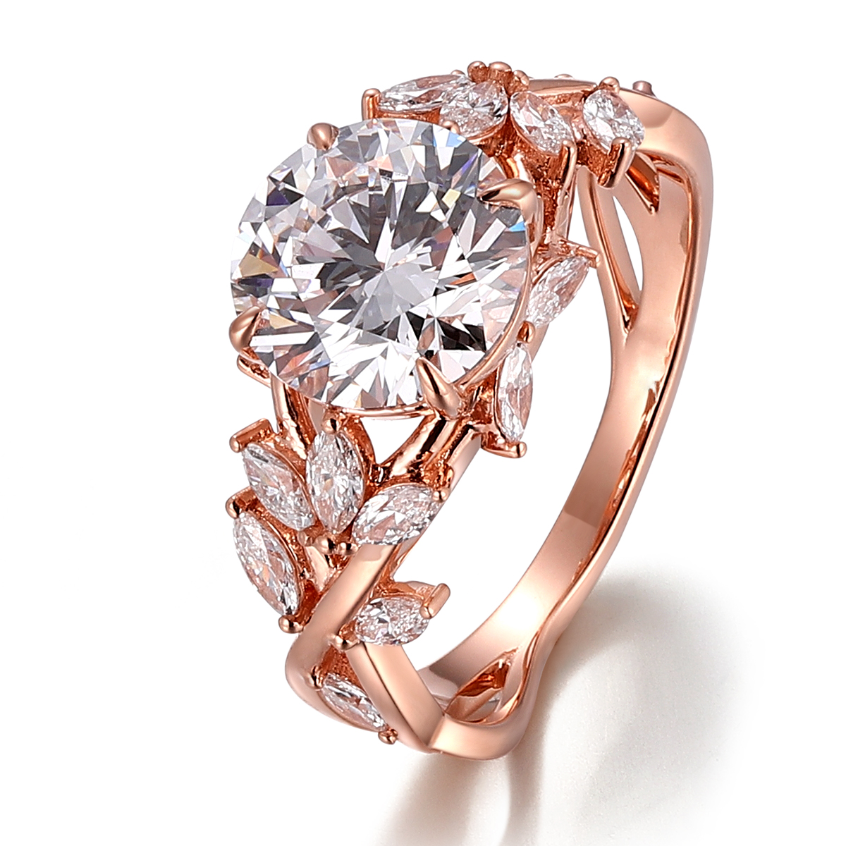 แหวนเพชรแล็บ 14Kgold แท้