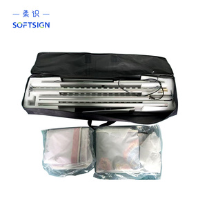 Tùy chỉnh được thiết kế khung nhôm <span class=keywords><strong>LED</strong></span> hộp đèn chiếu sáng vải quảng cáo đứng xách tay có thể gập lại nhuộm thăng hoa in ấn - Product Image 6