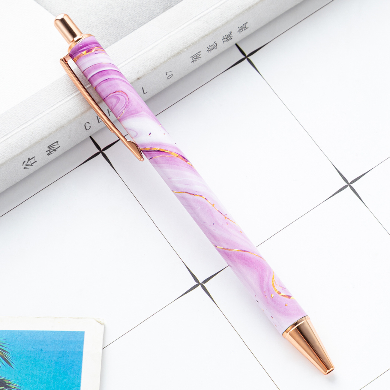 Purple marble