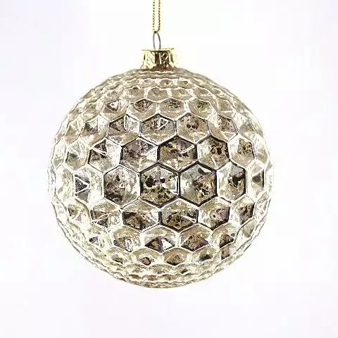Adornos decorativos personalizados de lentejuelas para decoración de árbol, juego de bolas de Navidad de cristal, varios patrones