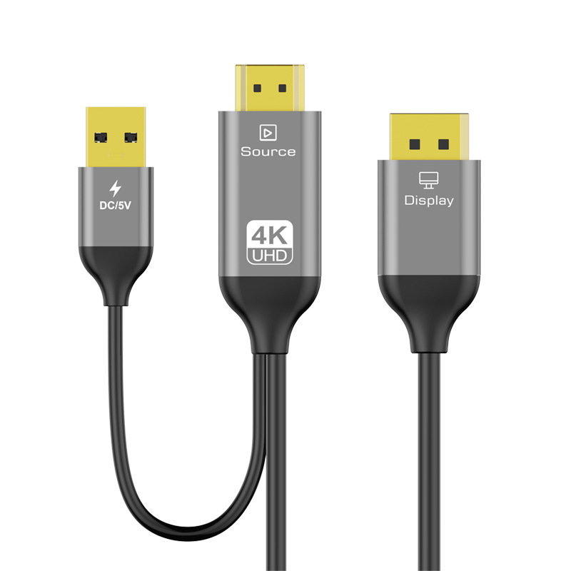 4k-hdmi to dp-aluminum case model