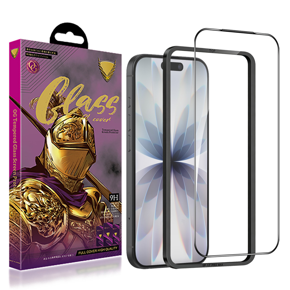 1 paquet de verre OG Purple HD+ESD (pas de boîte à outils)