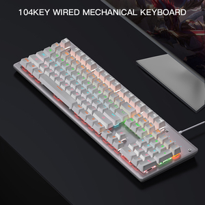 104 <strong>Keys</strong> Full-size Game Mechanical <strong>Keyboard</strong> <strong>Computer</strong> USB Wired <strong>Keyboard</strong> PC Desktop RGB USB Techno Mecanic - Product Image 4