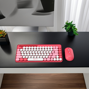 Havit KB833GCM fabrika 2.4G OEM kablosuz klavye ve fare combo set düzeni renkli masaüstü dizüstü kablosuz klavye ve fare - Product Image 4