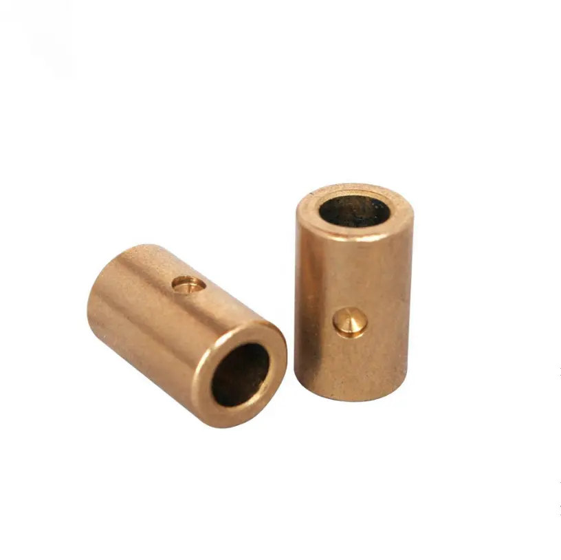 Oilite impregnado bronze sinterizado bush lubrificante para motor de ventilador