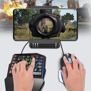 2024 teclado de una mano Macro programable ratón LED Gamer Mini teclado para juegos una mano y ratón para teléfono compatible con ergonómico - Product Image 5
