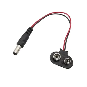 T tipo 9V DC connettore di alimentazione a scatto cavo spina Clip connettore a cilindro adattatore per Arduino Uno R3 fai da te tipo T - Product Image 4