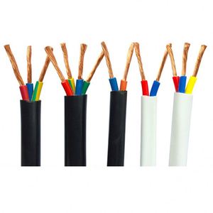 Cable de alimentación de instrucciones de varios núcleos RVV 2 3 4 5 núcleos 0,5 0,75 1 1,5 2,5 4 Cable revestido de 6mm Cable impermeable para mejoras del hogar