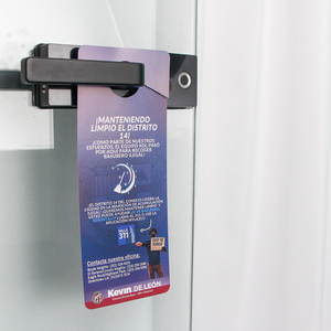 Custom Paper Cardboard Door Hanger PVC Flyer with Double Side Offset Printing for <strong>Real</strong> Estate Promotion Gift Business <strong>Card</strong> - Product Image 1