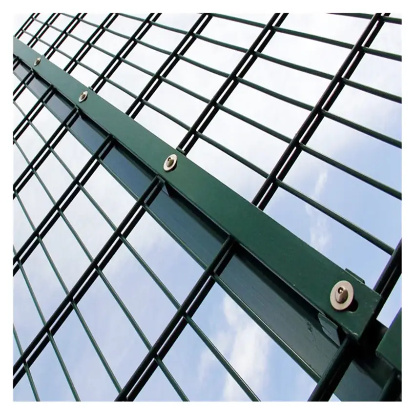 Clôture de haute sécurité Double fil maille rigide 868/656 panneau de clôture de fil de barre jumelle personnalisé