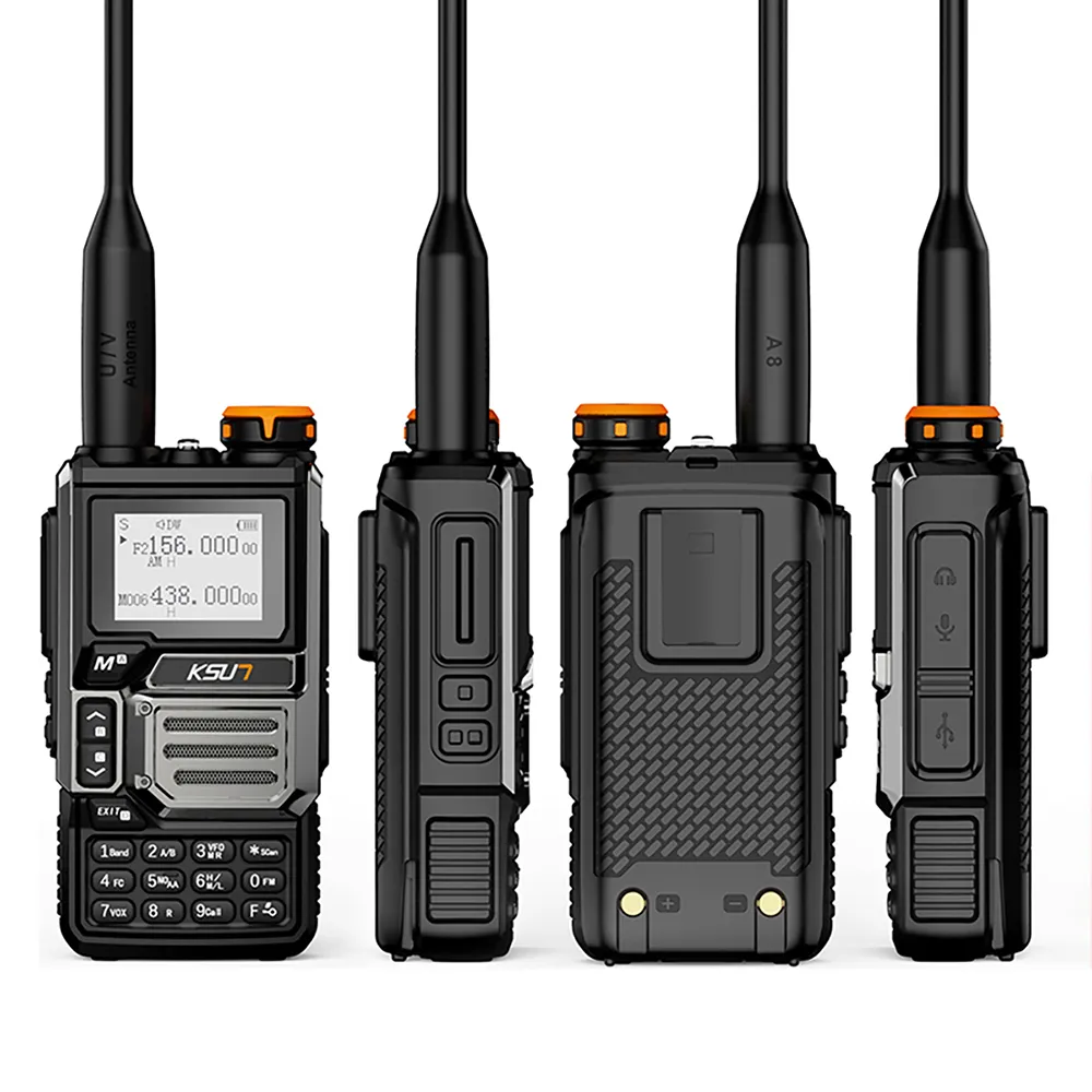 KSUT UV60D DTMF FM CB Funkgeräte 144-520 MHz Rundfunkfunkgerät Funkgerät Funkantsprecher Funkgerät Funkgerät Doppelband UHF VHF Radio