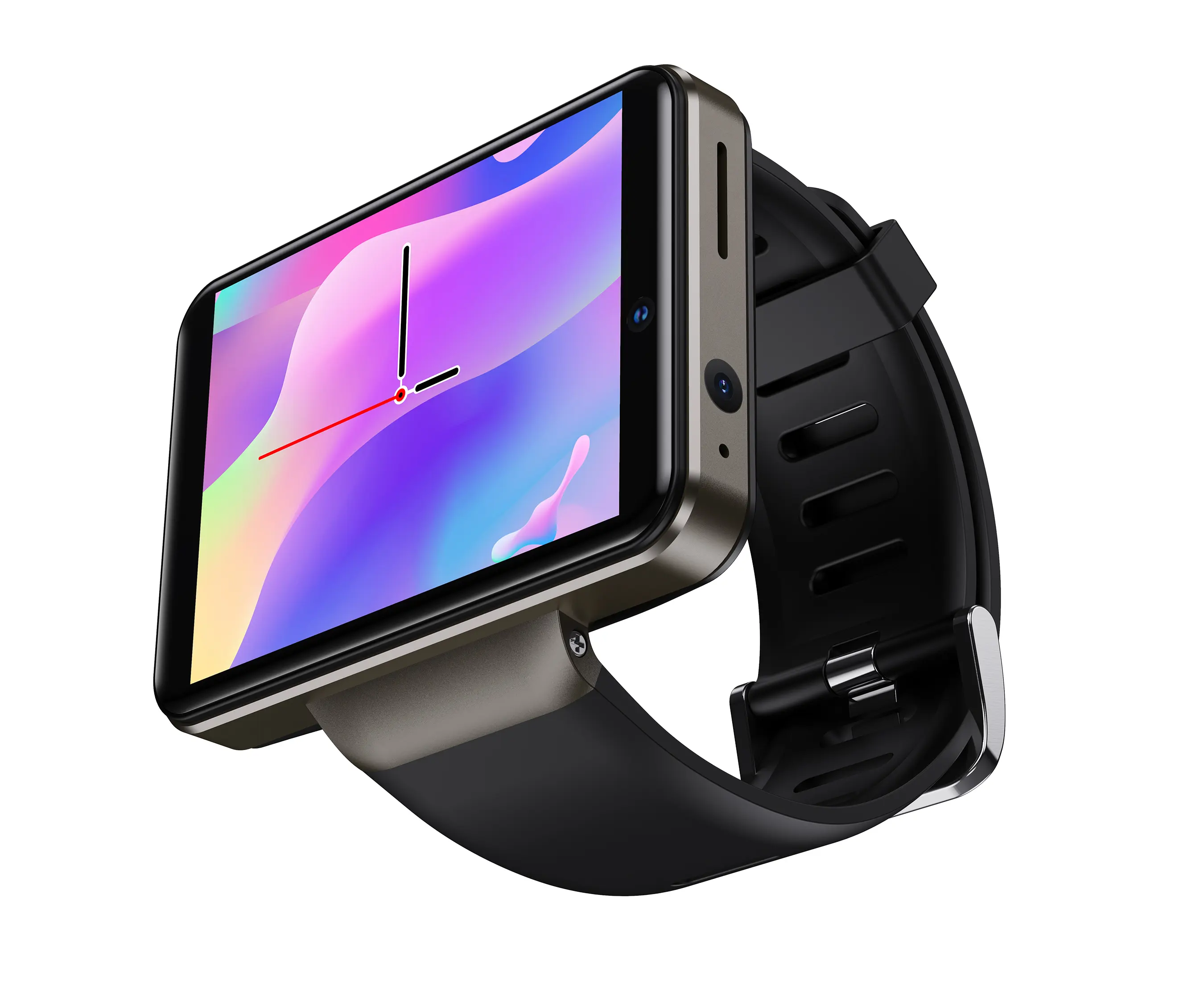 Erkek spor saat 2.4 inç büyük ekran akıllı saat kamera ile Android GPS Smartwatch