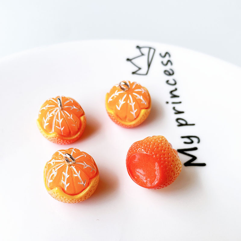 Half Peeled mandarin orange