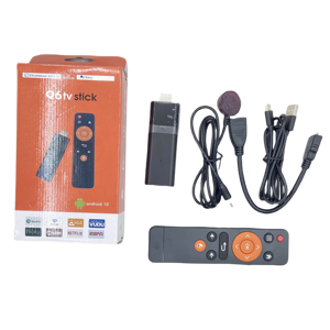 Sıcak Q6 tv kutusu akıllı tv çubuk mini PC tak ve çalıştır iptv 4K Android 10 Quad cortex-A53 ott Tv kutusu set top box wifi alıcısı - Product Image 1