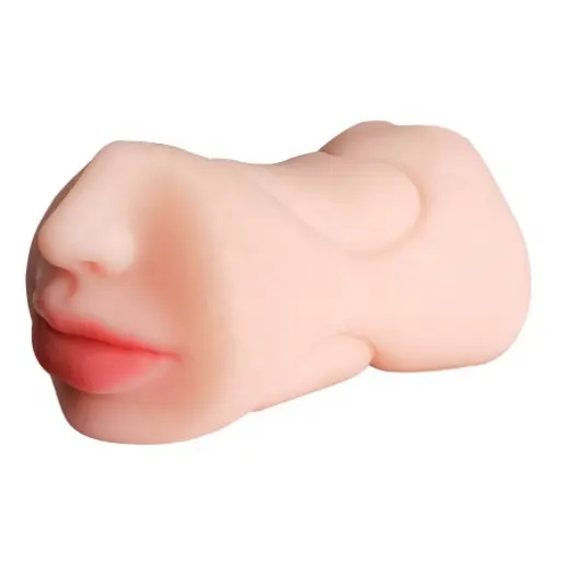 Aircraft Cup Double Point Masturbation Device Male Double Head 3 Point Name Device Real Person Inverted Mouth Anal Adult Product