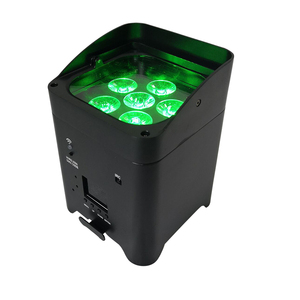 高品質6*18W LEDバッテリーパーライトワイヤレスDMX512コントロールパーライト6-in-1ステージパーライト