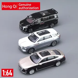 1/64 HongQi合金レーシングカーモデルダイキャストメタル車プルバックサウンドとライトメタルカーモデル子供用おもちゃ - Product Image 6