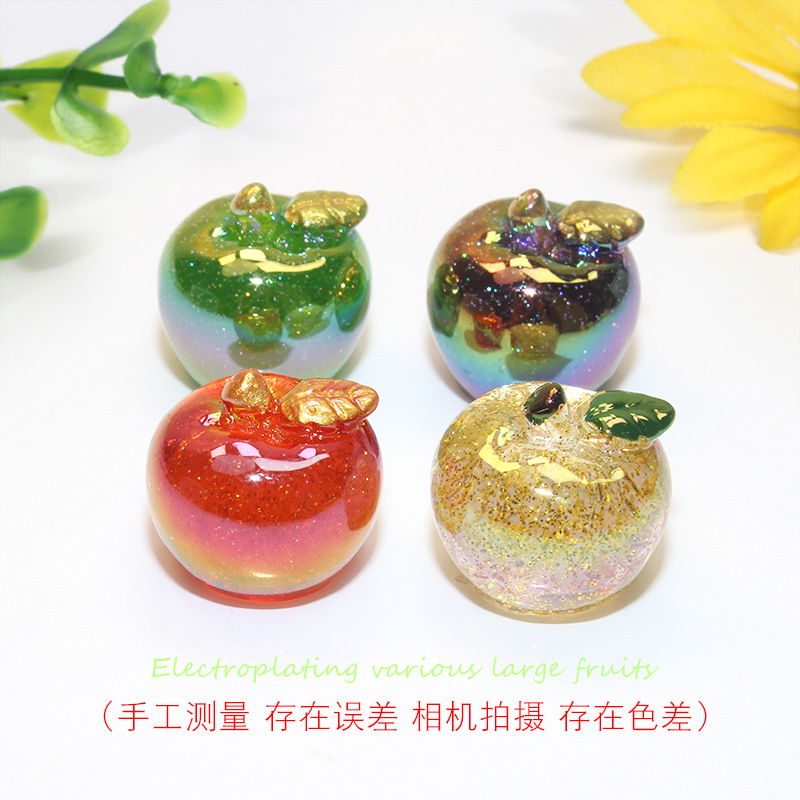 Manzana con polvo de oro galvanizado (enviada al azar)